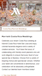 Mobile Screenshot of costaricamarriott.marriottcostaricaweddings.com