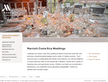 Tablet Screenshot of costaricamarriott.marriottcostaricaweddings.com